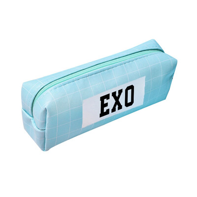 

Solid Color PU Square Cute Pencil Case Simple Cute Cosmetic Bag Perfect Gift