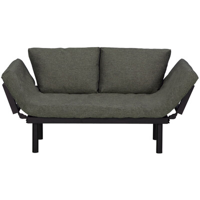 

Futon Sofa Convertible Sofa Bed w Adjustable Armrests