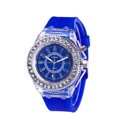 

Women Multi-Functional Silica Gel Nightlight Watch Fashion Lovely Student Wristwatch LED Electronic Quartz Watch
