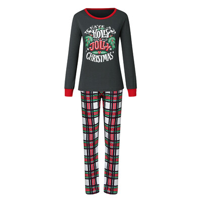 

Tailored Mom Letter Tops Blouse Pants Family Pajamas Sleepwear Christmas Outfits Set