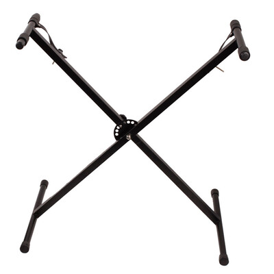 

Professional Single-tube X-type Keyboard Stand Home Use Holder Black