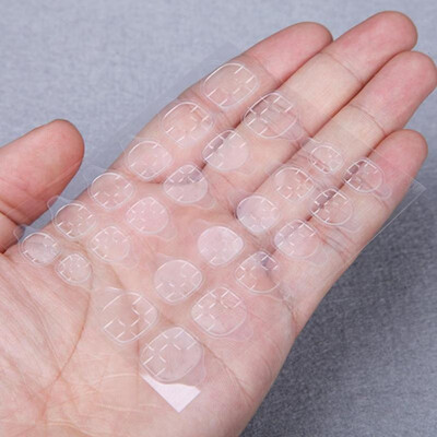 

10SheetLot Clear Double Sided Adhesive Stickers Fingernail False Tips Tape