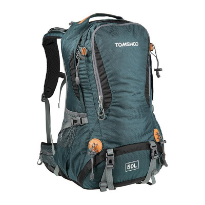 

TOMSHOO 50L Versatile Outdoor Hiking Camping Climbing Travel Home Backpack Pack Bag Water Repellent Backpack with Rain Cover Rain