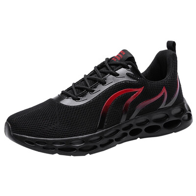 

2019 Summer New Men Shoes Flat Mens Breathable Mesh Sneakers Shoes Fashion Solid Lightweight Non-Slip Soft Bottom Shoes