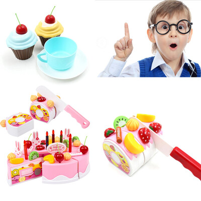

YIWULA54PC Cutting Fruit Cake Pretend Play Children Kid Educational Christmas Gift