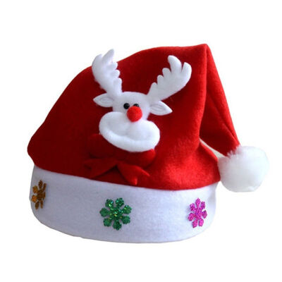 

Christmas Hat Glowing Adult Shining Cap Snowman Deer Head Decorations Party Hoilday Hat