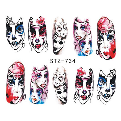 

〖Follure〗Halloween Nail Sticker Nail Decoration Horror Design