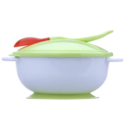 

Baby Infants feeding Bowl With Sucker&Temperature Sensing Spoon