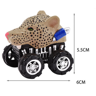 

Siaonvr Mini Vehicle Animal Pull Back Cars with Big Tire Wheel Creative Gifts for Kids