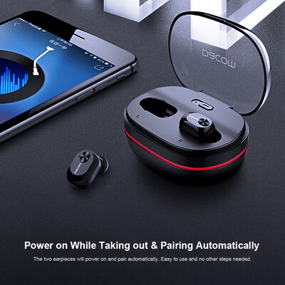 

Dacom K6H Pro TWS BT50 Wireless Earbuds Mini In-Ear Earphone Stereo with Built-in HD Microphone Mic&Portable Charging Case fo