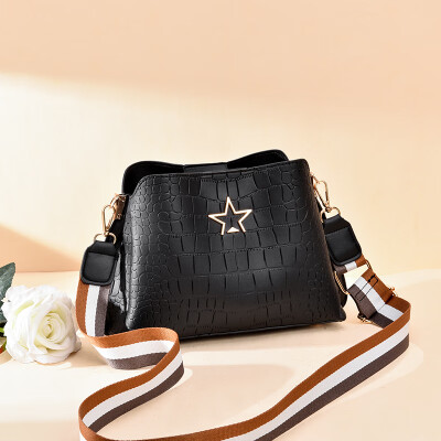 

Fashion lady bag bag bag bag bag bag water bucket bag autumn new leisure Baitao embossed broadband one-shoulder bag inclined acros