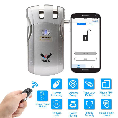 

WAFU WF-010U Wireless Security Invisible Keyless Entry Door Intelligent Lock Home Smart Remote Control Lock iOS Android APP Unlock