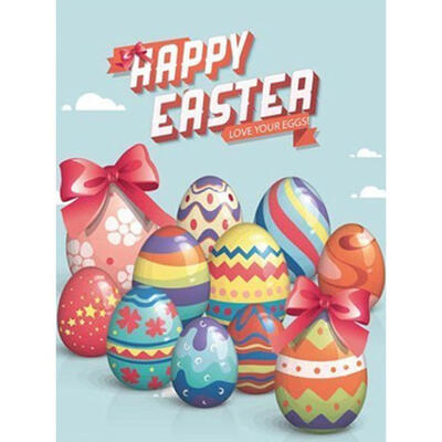 

5D DIY Full Drill Diamond Painting Easter Eggs Cross Stitch Embroidery Kit