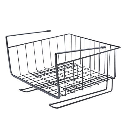 

Hanging Closet Shelf Basket Cabinet Storage Rack Holder Kitchen Organizer