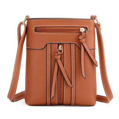 

Vintage Women Solid Color Shoulder Messenger Handbags Leather Crossbody Bag