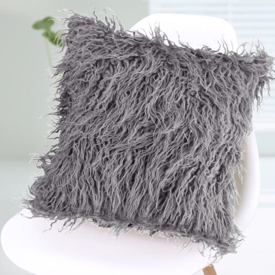 

Long Plush Throw Pillow Cover Fur Sofa Pillow CoverThrow Fur Fluffy Sofa Pillow Soft Plush Luxury Cushion Cover Home Decor