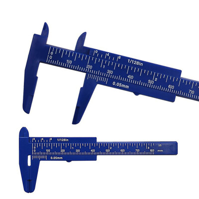 

JPGIF 80mm Mini Plastic Student Sliding Vernier Caliper Gauge Measurement Tool