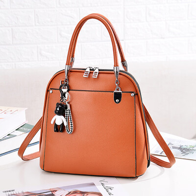 

New one-shoulder temperament solid color square bag ladies bag OL commuter fresh handbag mother bag