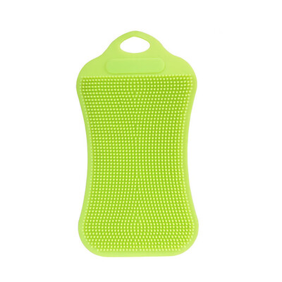 

Siaonvr 1Pc Silicone Dish Washing Sponge Scrubber Kitchen Cleaning Antibacterial Tool BU
