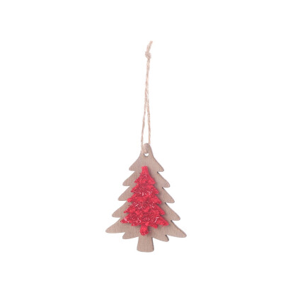 

Siaonvr Christmas Decorations Wooden Pendants Small Ornaments Hanging Dress Up