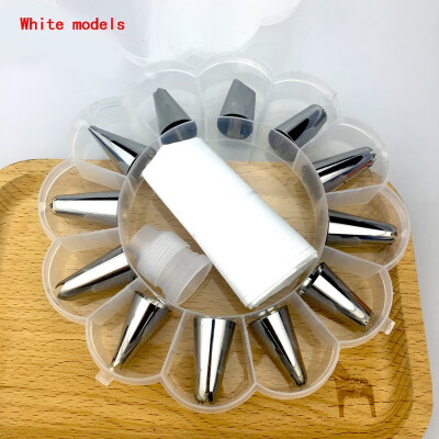 

14pcsset Bakeware Tools Stainless Steel Decorating Tips Sets Dessert Cookies Nozzle Tools Cake Boxes Set