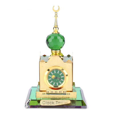 

Greensen Muslim Supplies Clock Tower Perfume Holder Model Islamic Handicraft Souvenir Desktop Decor