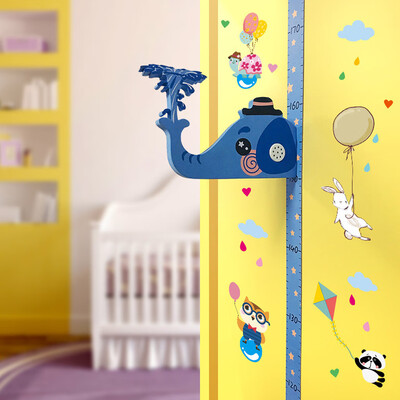 

Gobestart Removable Children 3D Height Chart Measure Wall Sticker Decal for Kids Baby Room
