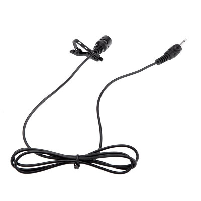 

Lavalier Clip Metal Mono Microphone 35mm with Collar Clip for Lound Speaker Computer PC Laptop