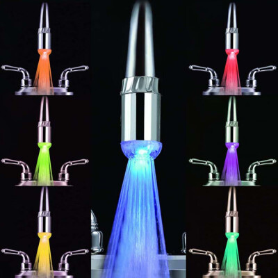 

Siaonvr 7Colors Change LED Light Shower Head Water Bath Home Bathroom Glow Romantic New