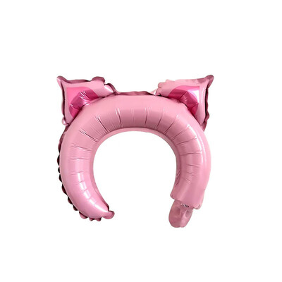

FUNNYBUNNY 10PCS Small Gift Styling Headdress Aluminum Balloon Bear Bunny Ears Headband Delivery Animal Balloon Valentines Day
