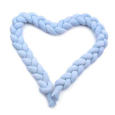 

Baby Crib Bumper Knotted Braided Bumper Handmade Soft Knot Pillow Pad Cushion Nursery Cradle Decor Baby Gift Crib Protector Cotton