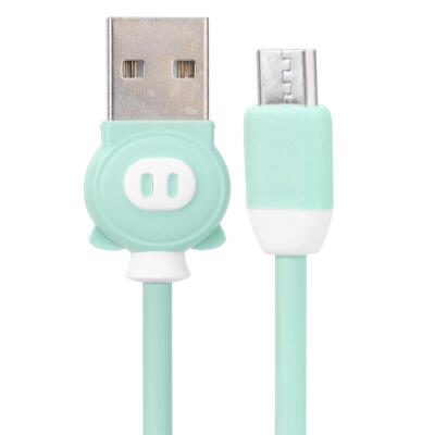 

Cartoon Pig Micro USB Cable Phone 2A Quick Charging Data Cord for Android