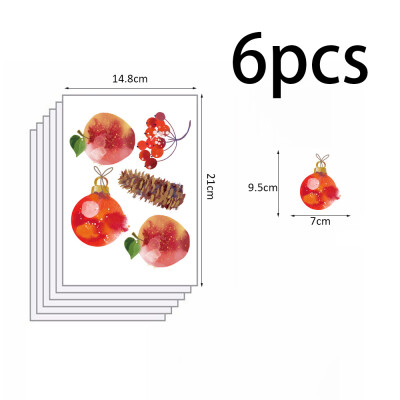 

PVC Sticker Decor Christmas Winter Fruit Bell Sticker Decal Wall Stickers Window