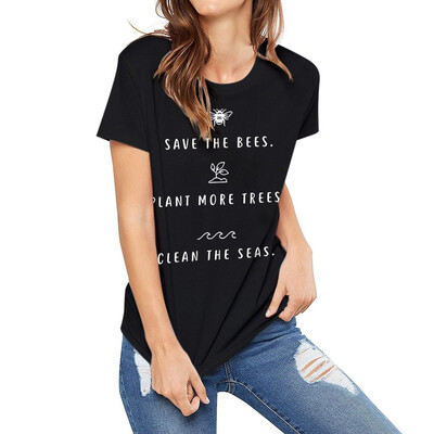 

Starmoon Womens Short Sleeve Casual Comfort Letter Print Tops T-shirt Loose Blouse