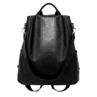 

Fashion Womens PU Leather Backpack Large-capacity Youth Leather Backpacks For Teenage Girls Female School Shoulder Bag Backpack