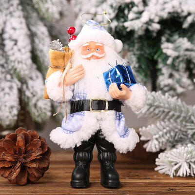 

Siaonvr Christmas Decorations Resin Santa Claus Standing Posture Ornaments Doll Pendant