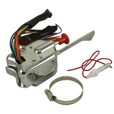 

Tailored New Chrome 12V Universal Street Hot Rod Turn Signal Switch For FORD BUICK GM