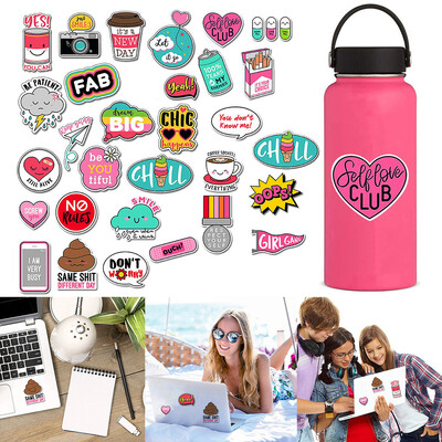

〖Follure〗Water Stickers Bottles Big Cute Waterproof Trendy Stickers For Teens