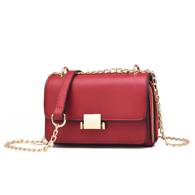

Women on the tide chain one shoulder simple Korean version of fashion oblique satchel 100 ins summe