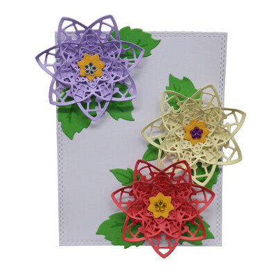 

Gobestart New Flower Heart Metal Cutting Dies Stencils DIY Scrapbooking Album Paper Card