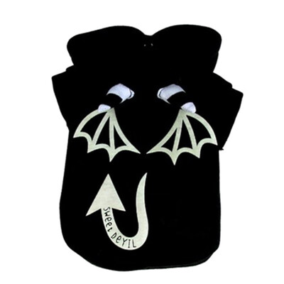 

Factory Direct Sales Pet Clothing Wholesale Halloween Hair Night Devil Coat Puppy Clothes LED Light Up Pet Clothes Costume