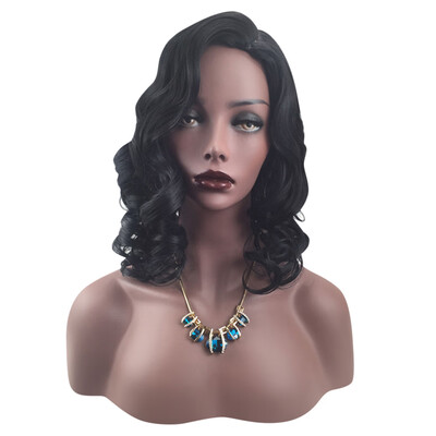 

Women Wavy Side Bang Vintage High Temperature Synthetic Fiber Fluffy Wig