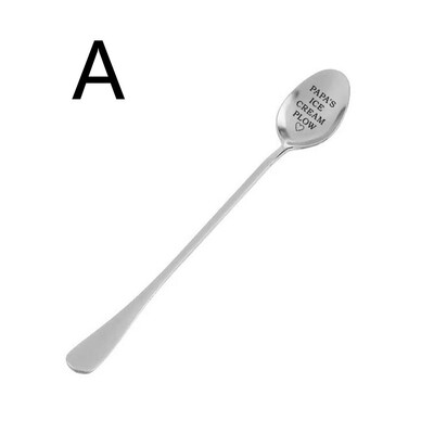 

Toponeto Papas Ice Cream Shovel Gift for Dad Sturdy Stainless Steel Ice Cream Spoon Best