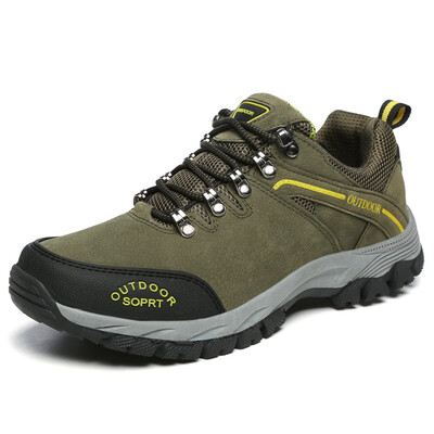 

Unisex Lace-up Outdoor Hiking Shoes Sports Breathable Non-Slip Shock Absorption Mountaineering Shoes