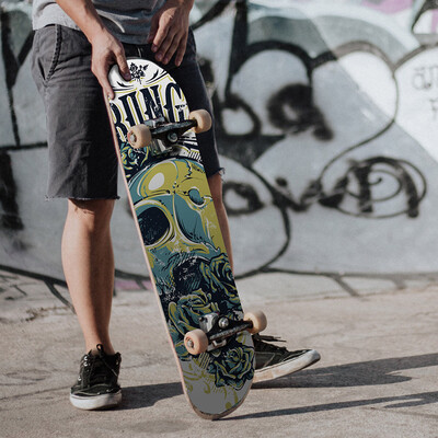 

〖Follure〗Thickened Matte Non-slip Wear Resistant Skateboard Stickers Laptop Luggage Decal