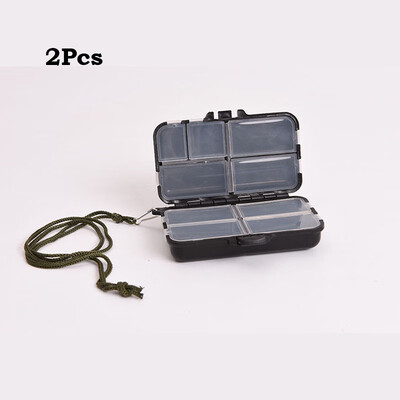 

2Pcs Fly Fishing Lure Storage Case Box Spoon Hook Bait Tackle Box Fishing Access