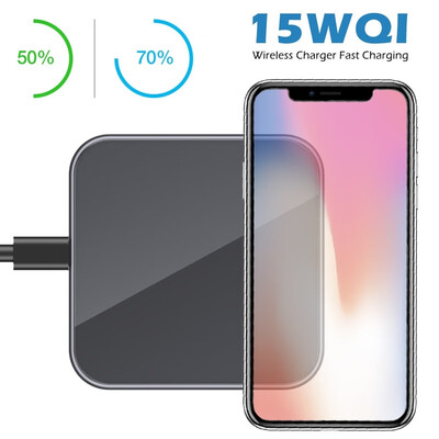 

15W QI Wireless Charger Fast Charging Pad Mobile Charger for Iphone XSX88p Samsung S9S8S7
