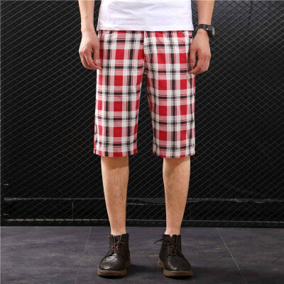 

SQSI 2019 five pants summer casual shorts tide simple pants male lattice special 4944