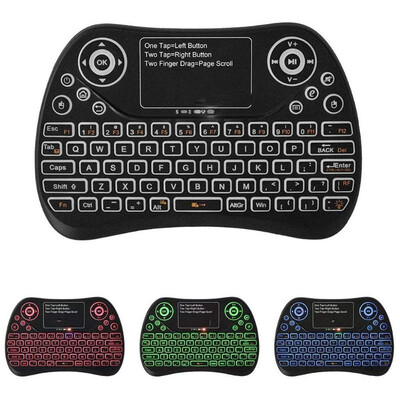 

7 Color Backlit 24GHz Wireless Keyboard Touchpad Fly Air Mouse for Android