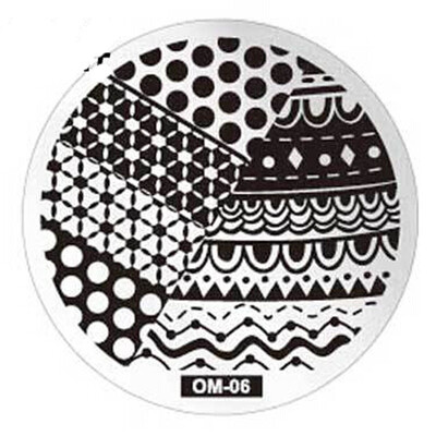 

Toponeto Pattern DIY Nail Art Image Stamp Stamping Plates Manicure Template OM6